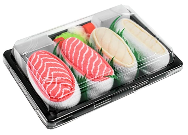 calcetines nigiri salmon y calamar 1 calcetines nigiri salmón y calamar