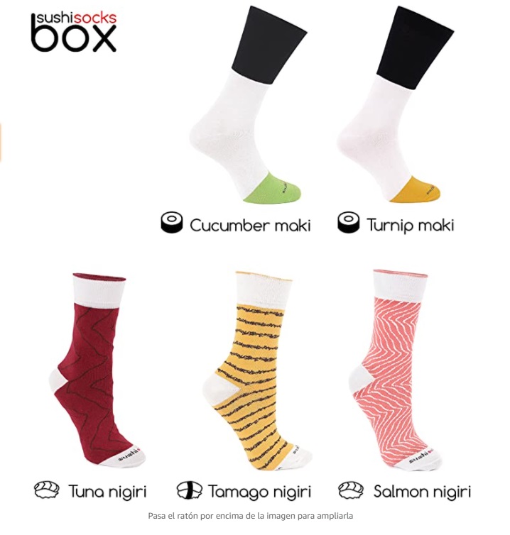 pack 1 calcetines 2 pack calcetines sushi